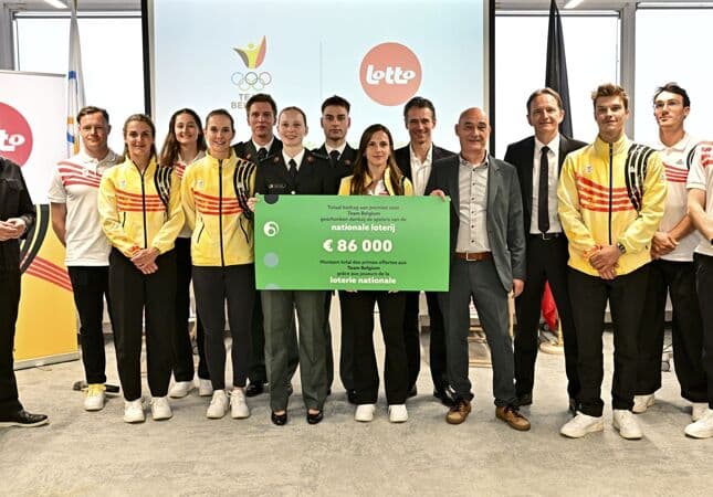 Nationale Loterij reikt voor 86.000 euro aan premies uit aan Team Belgium